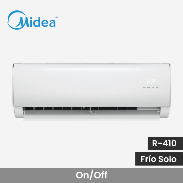 aire acondicionado midea split pared on off